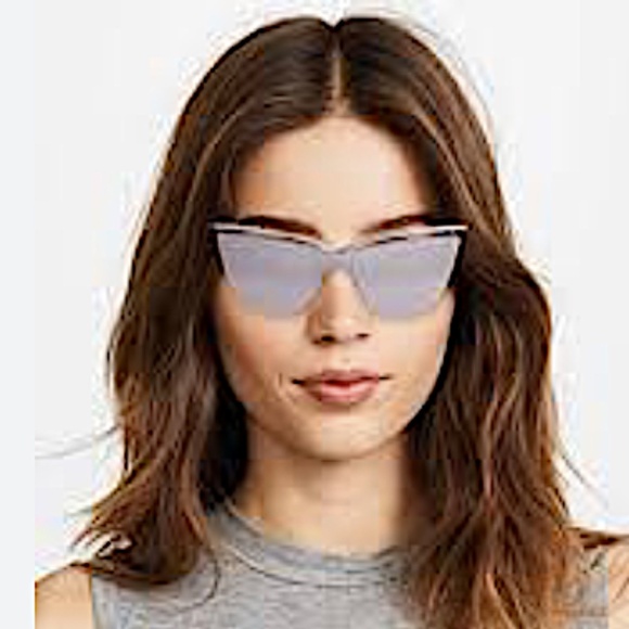 Saint Laurent Silver Mirror Lens Cat-Eye SL 249 Sunglasses